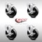 Service Caster 5 Inch SS Phenolic Wheel Swivel Bolt Hole Caster Set with Brake SCC-SSBH20S514-PHS-TLB-4 - alternate 5
